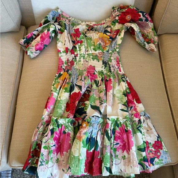 NEW Cara Cara Sally Mini Off Shoulder Dress - Booming Floral Motif - Picture 5 of 13